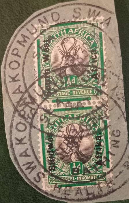 South West Africa, ½d, 1926, with Swakopmunt double cancel