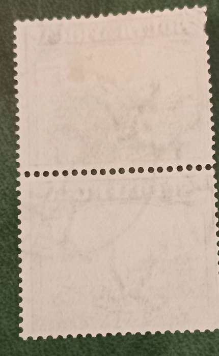 SOUTH WEST AFRICA SG49, 2d grey & purple, left wards shift