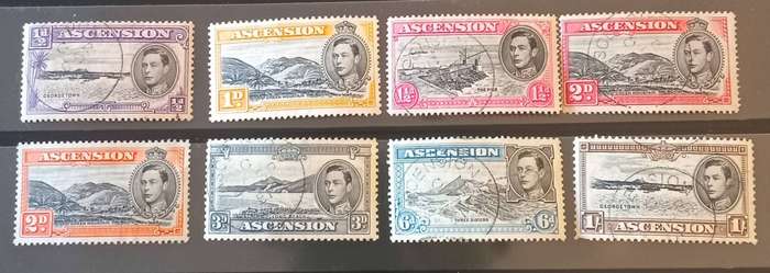 ASCENSION 1938 KGV1 Part Set to 1/-