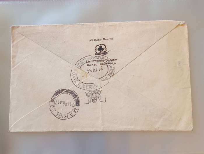 Union of SA 1947 Queen Elizabeth 21st, Royal Visit Cover, Via Maribogo