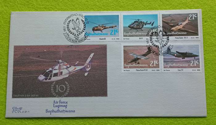 Bophuthatswana 1990 Air Force Cover 2.21.1