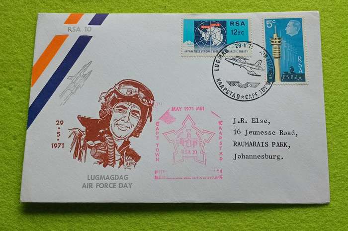 RSA Airforce Day 1971 Cover Cape Town Airforce RSA10