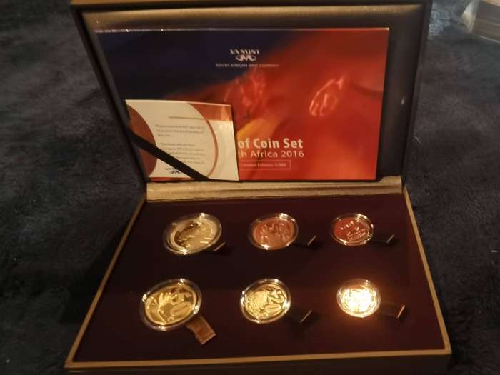 2016 South Africa Proof Set - Mintage  of only 741 !!