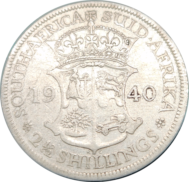 2 1/2 (TWO and a HALF)  Shillings - 1940