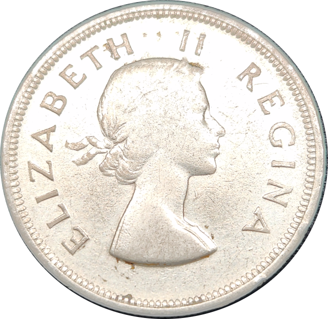 2 1/2 (TWO and a HALF)  Shillings - Half Crown - 1951