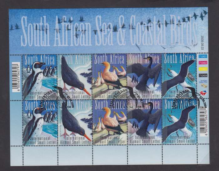 RSA - Sea and Coastal Birds  - Sheetlet (SACC 1962-1966)