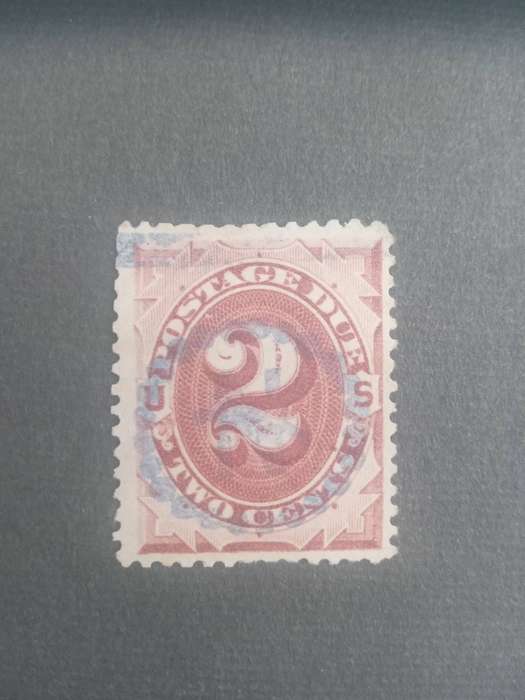 USA 1879 BROWN USED 2 CENT STAMP.#J2
