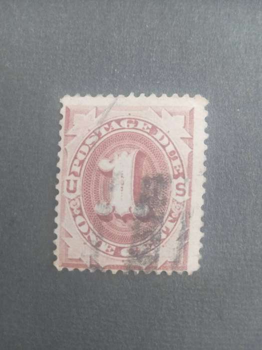 USA 1879 BROWN 1 CENT STAMP.#J1