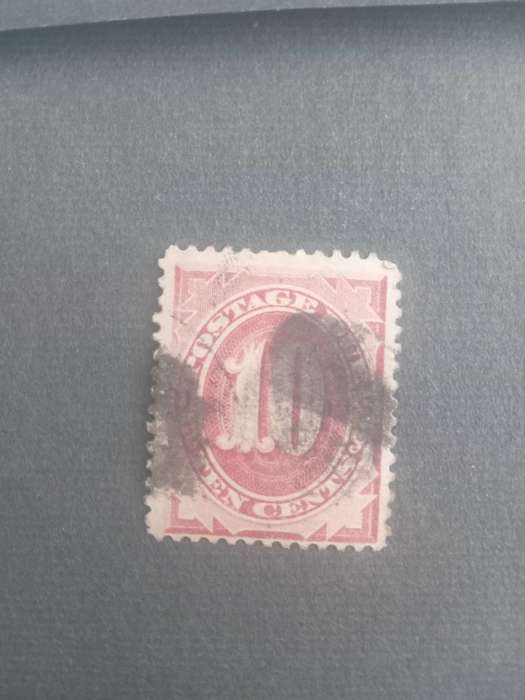 USA 1879 BROWN 10CENT STAMP .CAT VALUE 45 DOLLARS