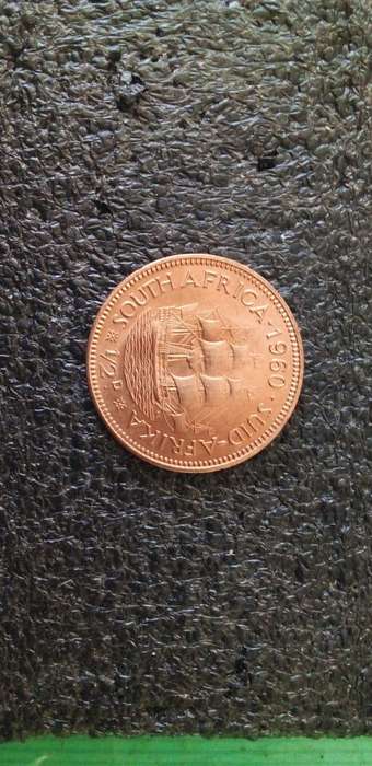 SOUTH AFRICA 1960 UNCIRCULATED HALF PENNY COIN