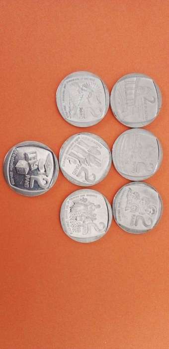 SOUTH AFRICA R2 COMMEMORATIVE COIN SET.X7