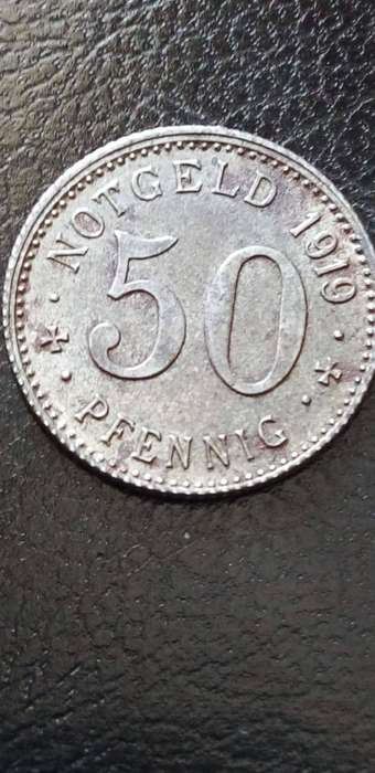 GERMAN NOTGELD.1919 50 PFENNIG.RARE COIN
