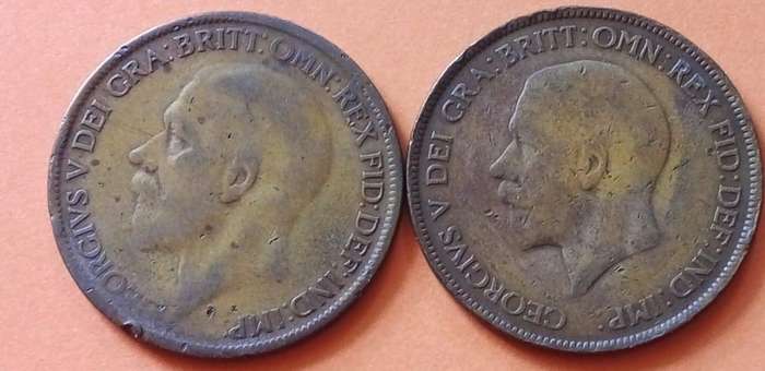 BRITAIN 1 PENNY COIN SET