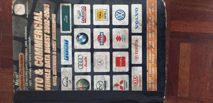 AUTO AND COMMERCIAL VEHICLE DATA DIGEST.2002 AND 2003.LARGE BOOK