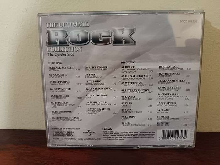 The Ultimate Rock Collection - The Quieter Side Music CD