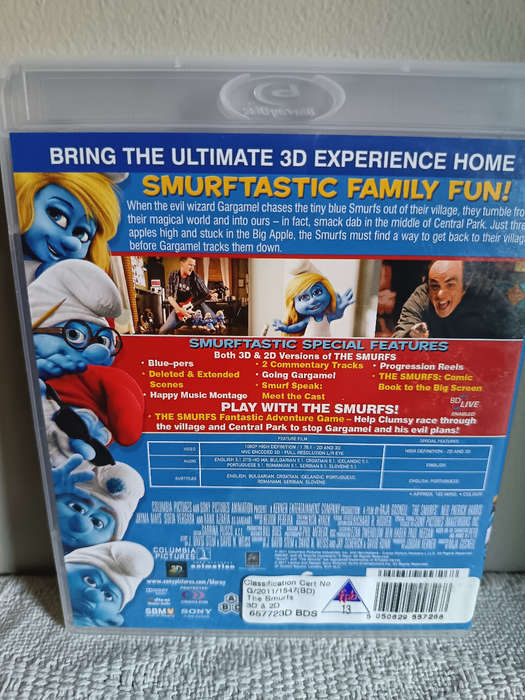 The Smurfs 3D Blu-ray