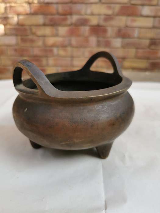 Chinese antique Late 19th century Qing Dynasty copper censer