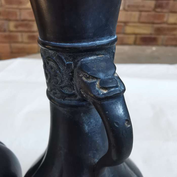 SOLID BRONZE ANTIQUE CHINESE VASE(MINGUO)