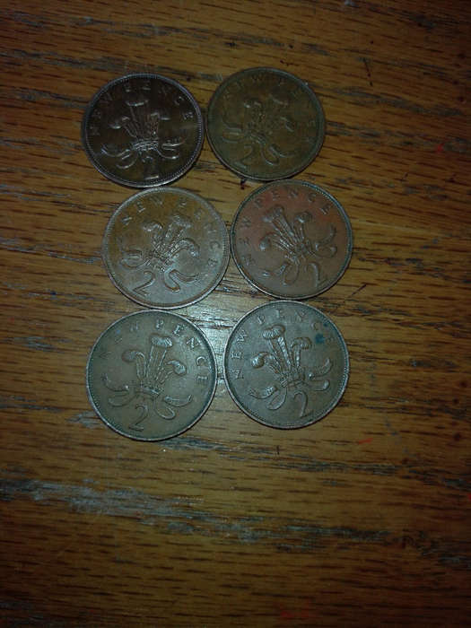 Great Britain  new pence 2p coins x 6