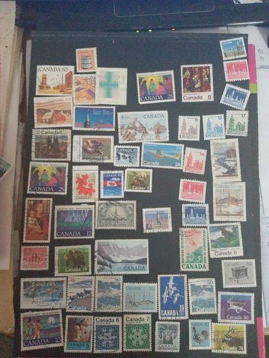Canada mix of stamps x 51
