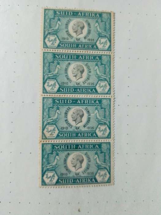 South Africa 1/2d stamps block of 4