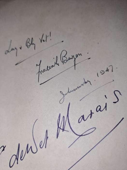 Africana, Frederick Burgers en C De Wet Marais oorspronklike handtekening