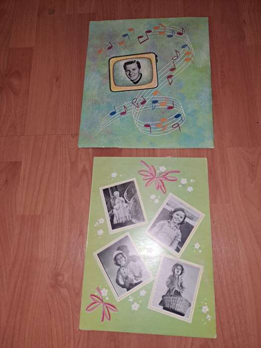 Pat Boone and Shirley Temple cut-outs, from way back....