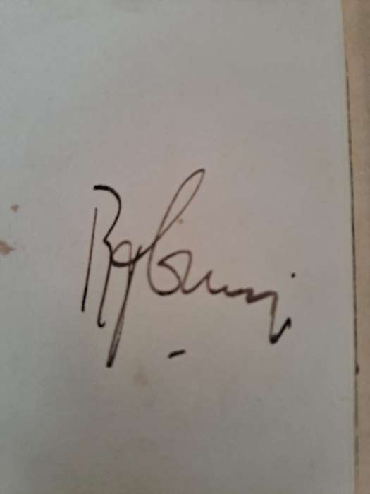 Renowned SA cricketer, Bob Crisp original signature