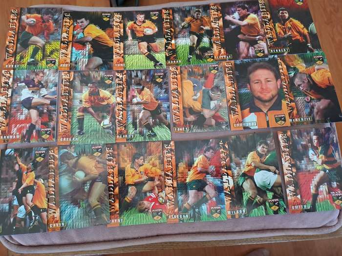 26 x Wallabies Tri Nations rugby cards