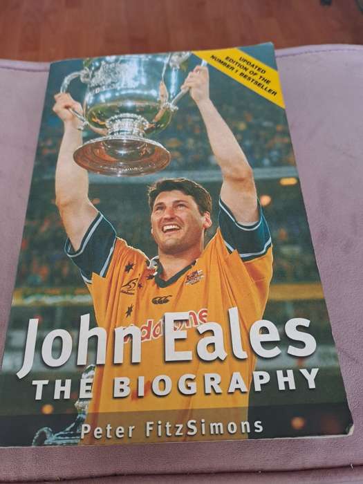 Rugby, John Eales signed updated autobiography, 473 pages