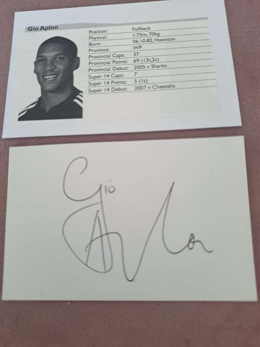 Rugby, Gio Aplon original signature