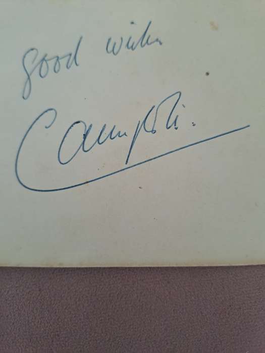 Alfredo Campoli, famed violinist, original signature