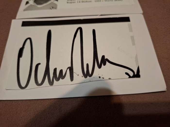 Odwa Ndungane Springbok rugby wing original autograph