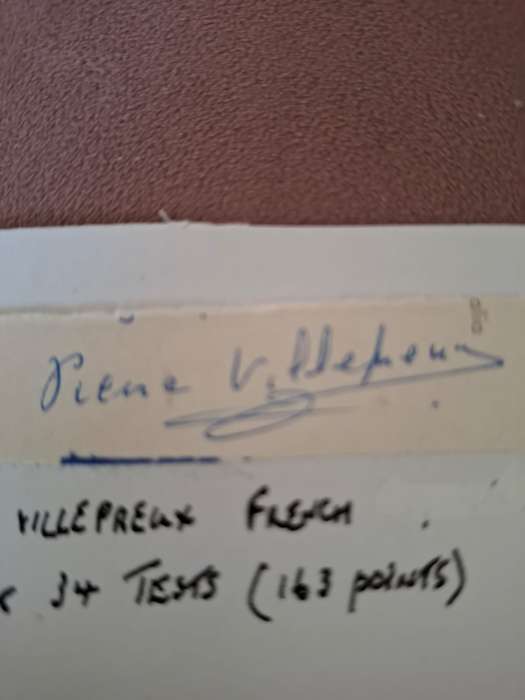 French Rugby Legend Pierre Villepreux (fullback) original signature