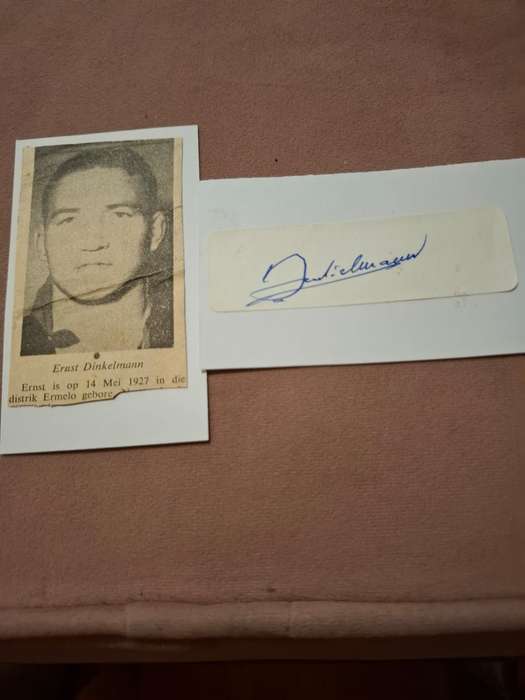 Rugby, Springbok no 300, Ernst Dinkelman original autograph