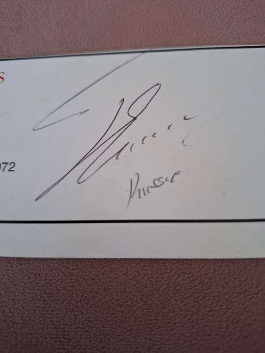 Rugby, Rassie Erasmus, original autograph