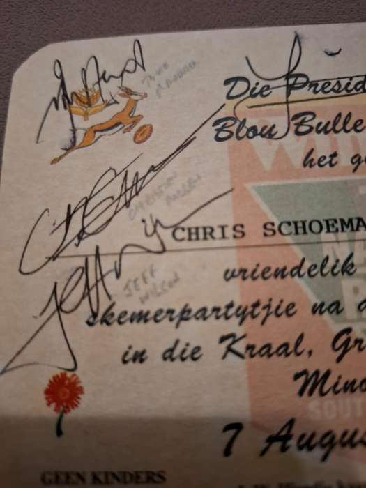 Rugby, Christian Cullen, Jeff Wilson, Andrew Mehrtens, Taine Randall original autographs