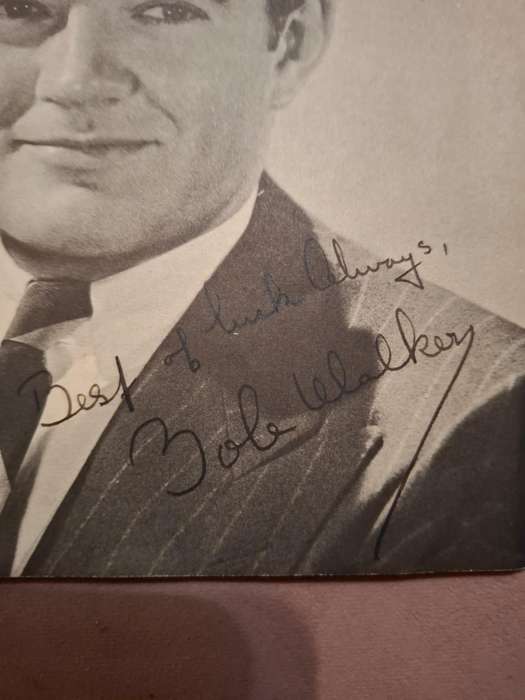 Bob Walker, American actor (ex-husband Jennifer Jones) original autograph in pen