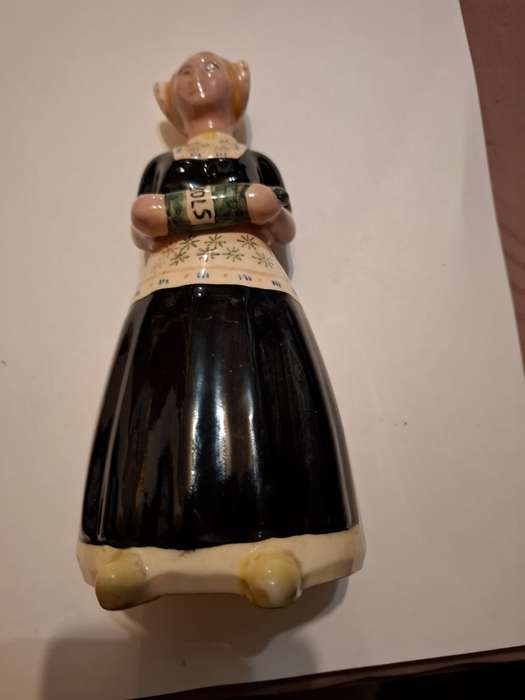 Vintage Holland pottery, Dutch girl decanter ceramic
