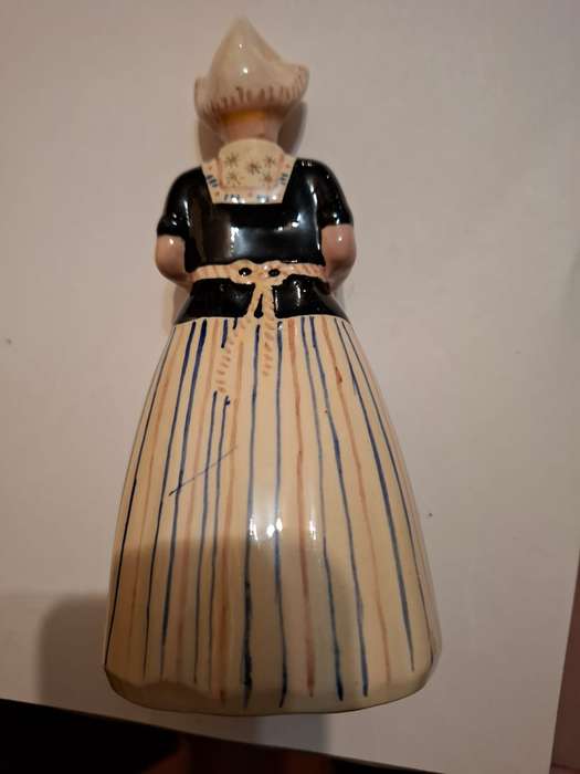 Vintage Holland pottery, Dutch girl decanter ceramic