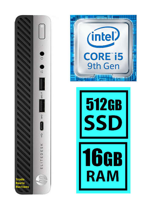 HP EliteDesk 800 G5 Mini PC | Core i5 9500T 9th Gen | 16GB RAM | 512GB SSD