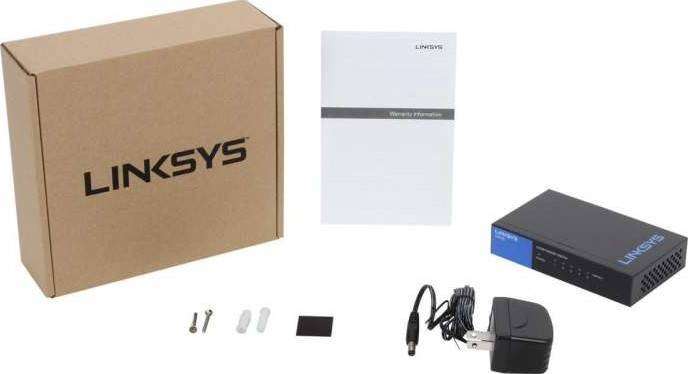 LINKSYS LGS105 5-Port Business Desktop Gigabit Ethernet Switch LAN 1000Mbps