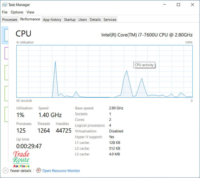 HP ZBook 15u G4 15.6inch Laptop ENGINEERING | Core i7 7600U 2.9Ghz | 16GB RAM | 256GBSSD + 500GB HDD