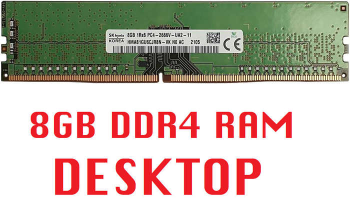 Hynix 8GB DDR4 RAM 2666MHz Desktop Memory HMA81GU6CJR8N-VK
