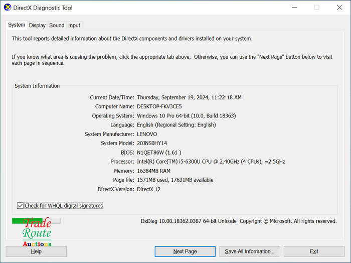 LENOVO THINKPAD T470 Full HD Laptop | CORE i5 2.5GHz | 16GB RAM | 512GB SSD