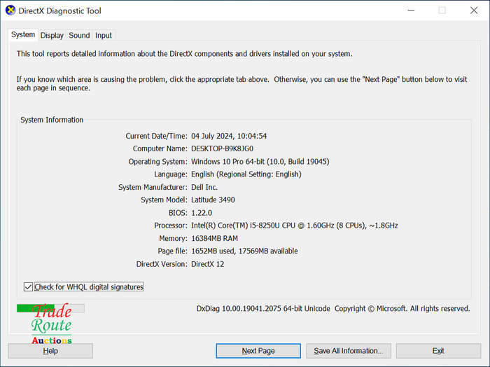 Dell Latitude 3490 i5 8th Gen 16GB RAM 256GB SSD 14 inch Full HD (1920x1080) Laptop