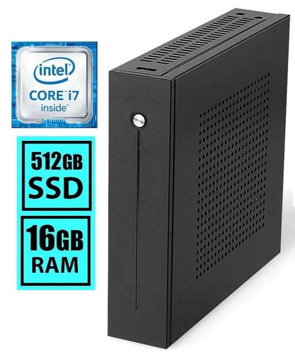 Tiny Desktop PC | Core i7 2.5Ghz | 16GB RAM | 512GB SSD - HDMI VGA WiFi