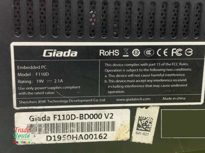 Giada F110D Mini PC Booksize, Fanless Support 4K Display 4GB/320GB