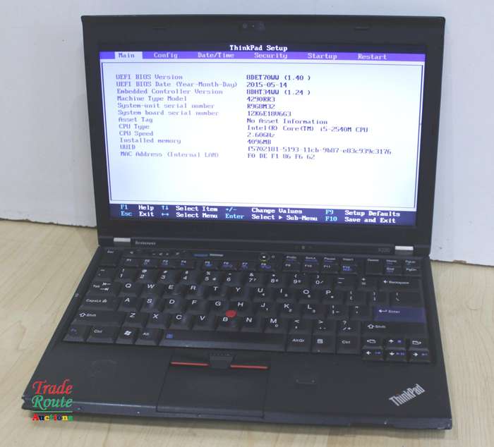Lenovo Thinkpad X220 Core i5 2540M 2.6GHz 4GB RAM 320GB HDD Notebook