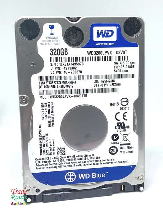 WD 320GB HDD 2.5inch for Laptops/Desktops - 320GB Hard Disk